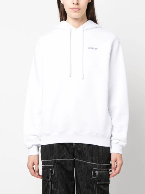Diag Stripe-print cotton hoodie